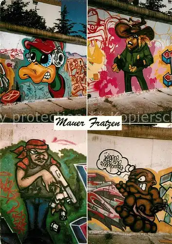 AK / Ansichtskarte Berlin Mauer Fratzen Berlin