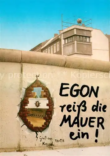 AK / Ansichtskarte Berlin Egon reiss die Mauer ein Berlin