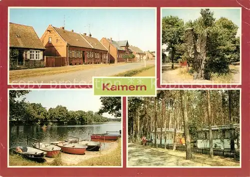 AK / Ansichtskarte Kamern Dorfstrasse Hedemicke Campingplatz Kamerscher See Kamern