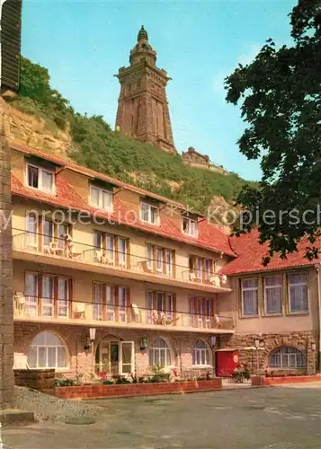 AK / Ansichtskarte Kyffhaeuserdenkmal FDGB Erholungsheim Glueck auf Kyffhaeuserdenkmal