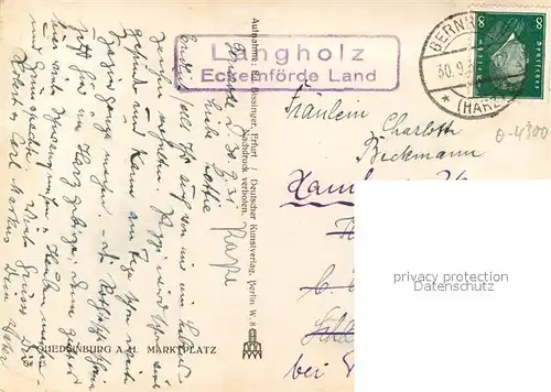 AK / Ansichtskarte Quedlinburg Marktplatz Quedlinburg