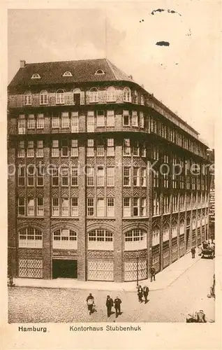 AK / Ansichtskarte Hamburg Kontorhaus Stubbenhuk Hamburg