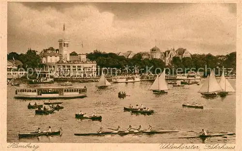 AK / Ansichtskarte Hamburg Uhlenhorster F?hrhaus Ruderboote Hamburg