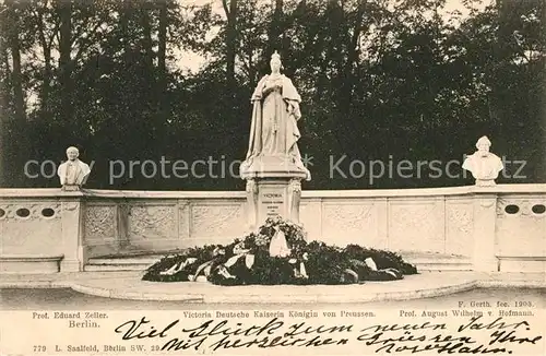 AK / Ansichtskarte Berlin Denkmal Kaiserin und K?nigin von Preussen Victoria Eduard Zeller F. Gerth Berlin