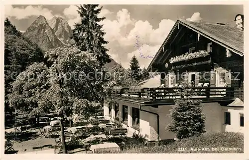 AK / Ansichtskarte Garmisch Partenkirchen Aule Alm Garmisch Partenkirchen