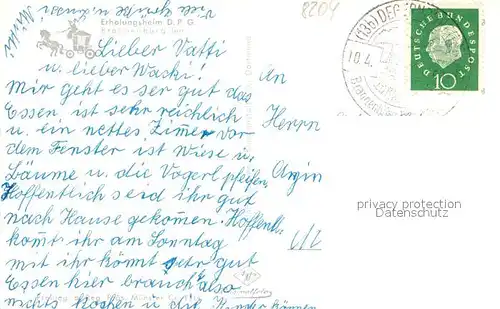 AK / Ansichtskarte Brannenburg Erholungsheim D.P.G. Fliegeraufnahme mit Sulzberg Farrenpoint Brannenburg