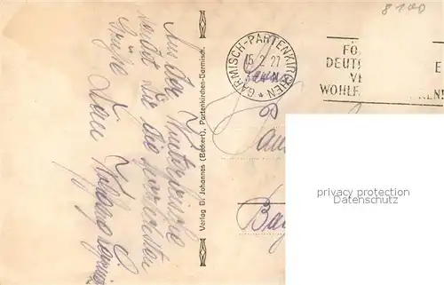 AK / Ansichtskarte Partenkirchen Holzh?user im Schnee Partenkirchen