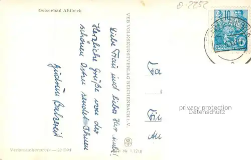 AK / Ansichtskarte Ahlbeck_Ostseebad Promenade Erholungsheim Bernhard G?ring Seebr?cke Strand Ahlbeck_Ostseebad