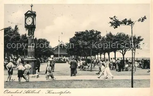 AK / Ansichtskarte Ahlbeck_Ostseebad Konzertplatz Seepromenade Ahlbeck_Ostseebad