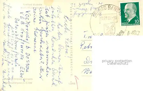 AK / Ansichtskarte Bansin_Ostseebad Karl Marx Strasse Bansin_Ostseebad