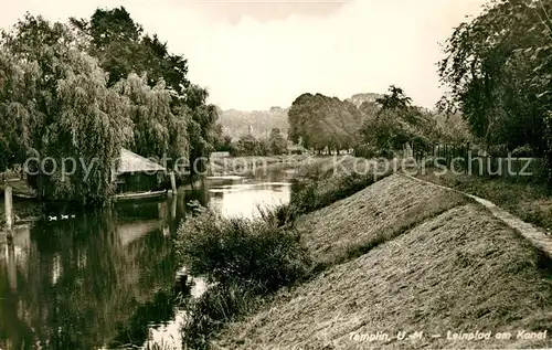 AK / Ansichtskarte Templin Leinpfad am Kanal Templin