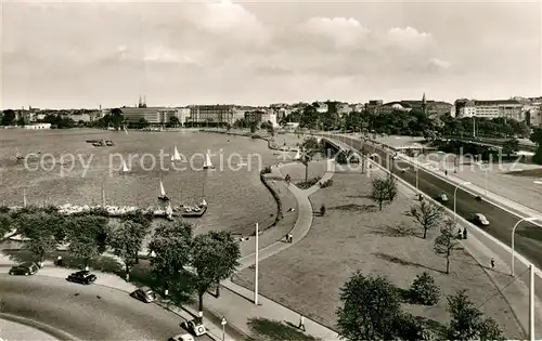 AK / Ansichtskarte Hamburg Blick zur Lombardsbr?cke Hamburg