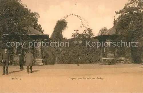 AK / Ansichtskarte Hamburg Eingang zum botanischen Garten Hamburg