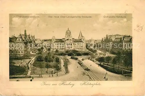 AK / Ansichtskarte Hamburg Holstenplatz Straf Justiz Geb?ude Ober Landesgericht Geb?ude  Hamburg
