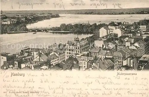 AK / Ansichtskarte Hamburg Alsterpanorama Hamburg