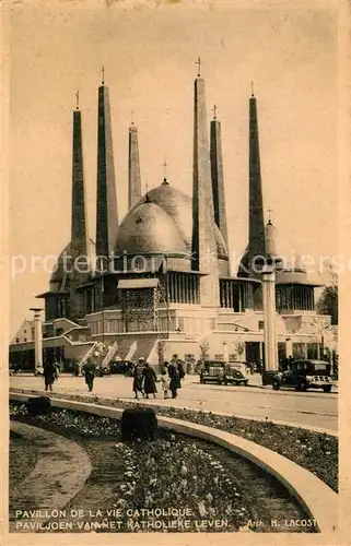 AK / Ansichtskarte Exposition_Internationale_Bruxelles_1935 Pavillon de la Vie Catholique  