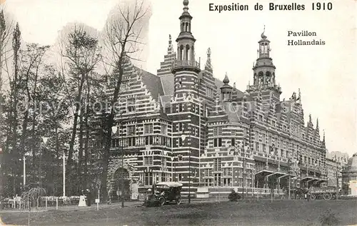 AK / Ansichtskarte Exposition_Universelle_Bruxelles_1910 Pavillon Hollandais 