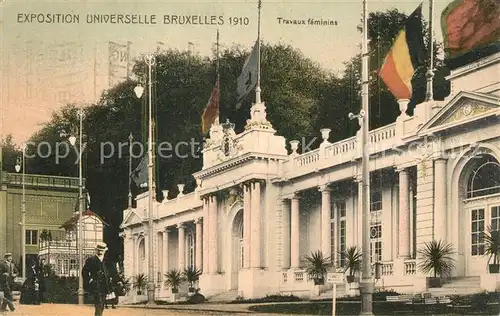 AK / Ansichtskarte Exposition_Universelle_Bruxelles_1910 Travaux Feminins  