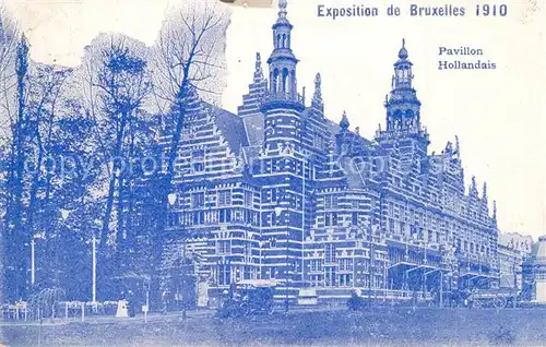 AK / Ansichtskarte Exposition_Universelle_Bruxelles_1910 Pavillon Hollandais  