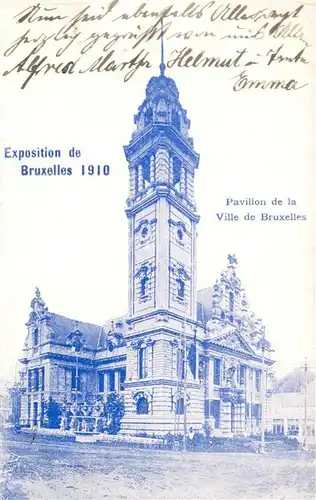 AK / Ansichtskarte Exposition_Universelle_Bruxelles_1910 Pavillon de la Ville de Bruxelles  