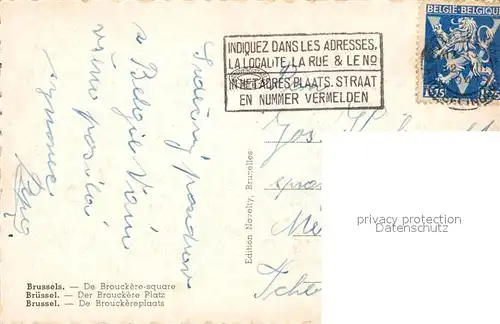 AK / Ansichtskarte Strassenbahn Bruxelles Place de Brouckere 