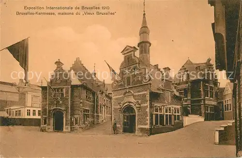 AK / Ansichtskarte Exposition_Universelle_Bruxelles_1910 Maisons du Vieux Bruxelles  