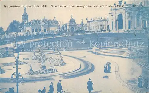 AK / Ansichtskarte Exposition_Universelle_Bruxelles_1910 Jardins de la Ville de Bruxelles  