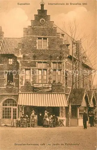 AK / Ansichtskarte Exposition_Universelle_Bruxelles_1910 Kermesse Cafe Au Jardin de Pollchinelle  
