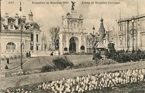 AK / Ansichtskarte Exposition_Universelle_Bruxelles_1910 Entree de Bruxelles Kermesse  