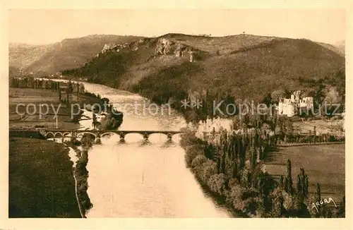 AK / Ansichtskarte Beynac et Cazenac Chateau Pont Beynac et Cazenac