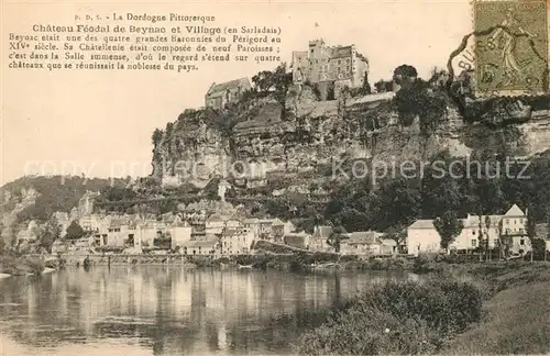 AK / Ansichtskarte Beynac et Cazenac Chateau Feodal Beynac et Cazenac