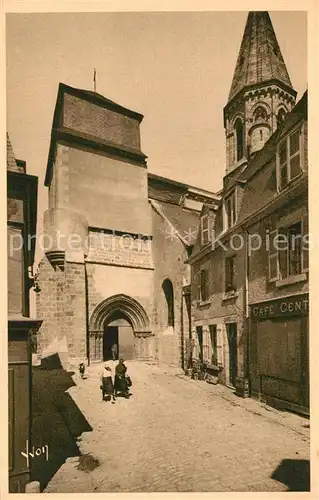 AK / Ansichtskarte Gueret Porche d entree Eglise Gueret