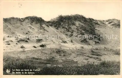 AK / Ansichtskarte De_Panne La dune au bord de l infini De_Panne