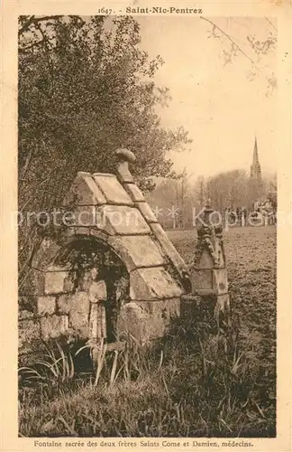 AK / Ansichtskarte Pentrez_Saint Nic Fontaine sacree des deux freres Saints Come et Damien 