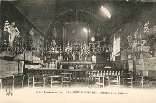 AK / Ansichtskarte Sainte_Anne_du_Portzic Interieur de la Chapelle 