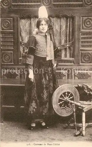 AK / Ansichtskarte Trachten_Frankreich Costume de Pont l Abbe 