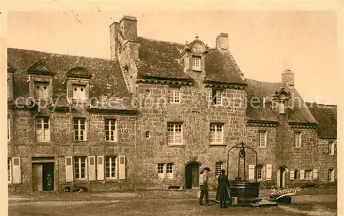 AK / Ansichtskarte Locronan Vieilles maisons XVIe siecle Fontaine Locronan