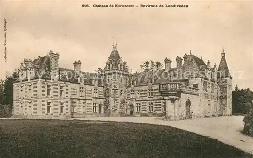 AK / Ansichtskarte Landivisiau Chateau de Keruzoret Landivisiau