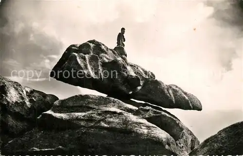 AK / Ansichtskarte Lesconil_Plobannalec La roche branlante Felsen Natur 