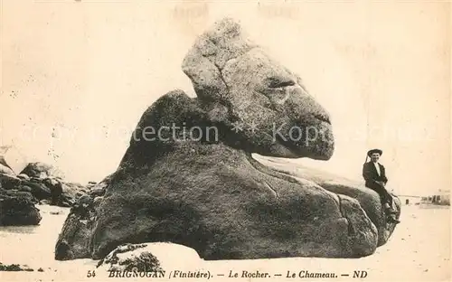 AK / Ansichtskarte Brignogan Le Rocher Le Chameau Felsen Brignogan