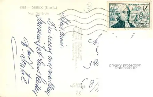 AK / Ansichtskarte Dreux Vue generale Dreux