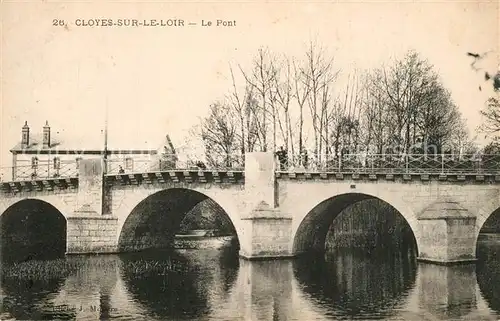 AK / Ansichtskarte Cloyes sur le Loir Le Pont Cloyes sur le Loir