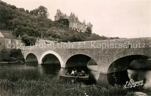 AK / Ansichtskarte Cloyes sur le Loir et ses environs Pont sur le Loir Chateau de Montigny le Gannelon Cloyes sur le Loir