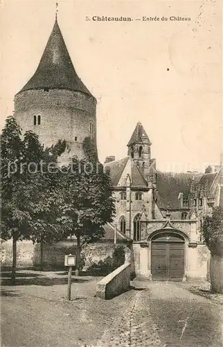 AK / Ansichtskarte Chateaudun Entree du Chateau Chateaudun