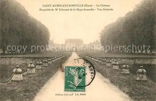 AK / Ansichtskarte Saint Aubin d_Ecrosville Chateau Saint Aubin d_Ecrosville