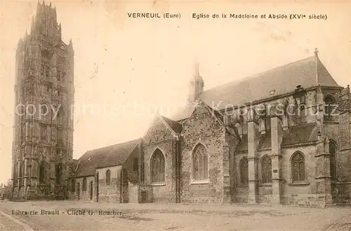AK / Ansichtskarte Verneuil sur Avre Eglise de la Madeleine et Abside XVIe siecle Verneuil sur Avre