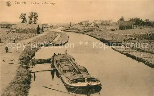 AK / Ansichtskarte Courtrai_Flandre La Lys le Rouissage Courtrai_Flandre