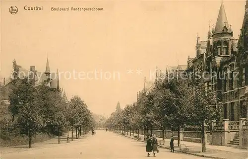 AK / Ansichtskarte Courtrai_Flandre Boulevard Vandenpeereboom Courtrai_Flandre
