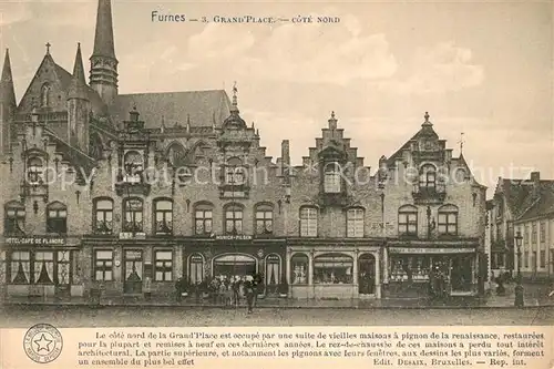 AK / Ansichtskarte Furnes_Flandre Grand Place Cote Nord Furnes_Flandre