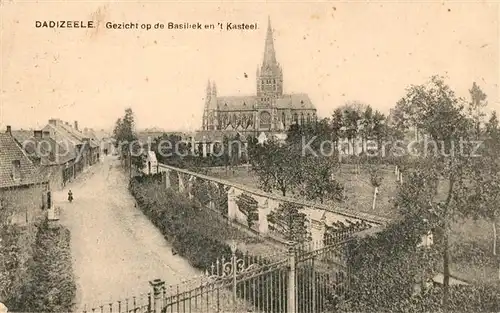 AK / Ansichtskarte Dadizeele Gezicht op de Basiliek en t Kasteel Dadizeele